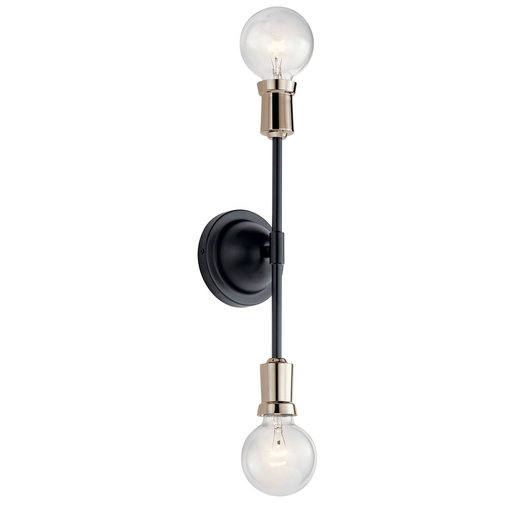 Product image for Kichler 43195BK Armstrong Wall Sconce Black Finish