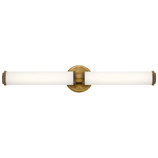 Product image for Kichler 45685NBRLED Indeco™ 27" LED Linear Vanity Light Natural Brass