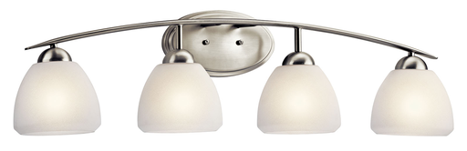 Product image for Kichler 45120NI Calleigh™ 4 Light Vanity Light Brushed Nickel