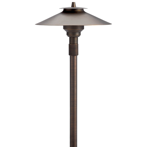 Product image for Kichler 15503CBR 12V Large Adjustable Height Path Light Centennial Brass