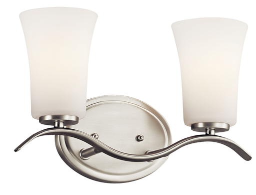 Product image for Kichler 45375NI Armida™ 2 Light Vanity Light Brushed Nickel