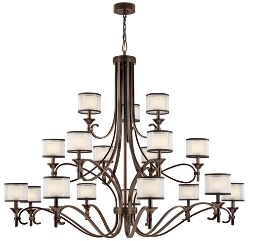 Product image for Kichler 42396MIZ Lacey™ 18 Light Grand Chandelier Mission Bronze