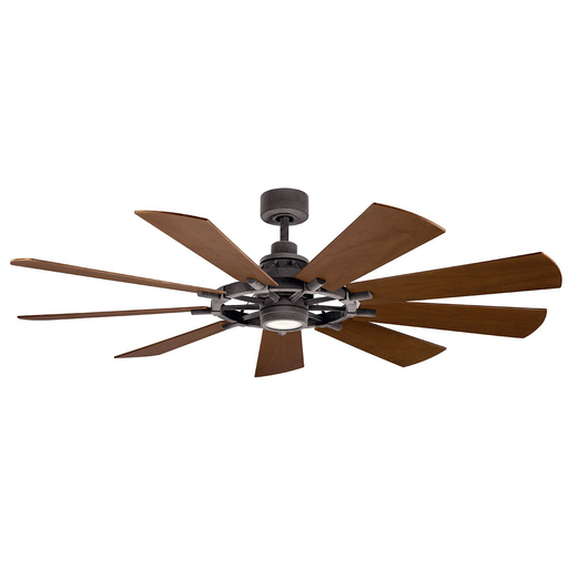 Product image for Kichler 300265WZC Gentry LED 65" 9 Blade Fan in Zinc