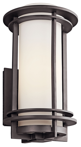 Product image for Kichler 49346AZ Pacific Edge™ 16" 1 Light Wall Light Architectural Bronze