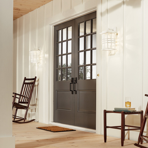 Product image for Kichler 49830WH Beacon Square 14" 1 Light Wall Light White