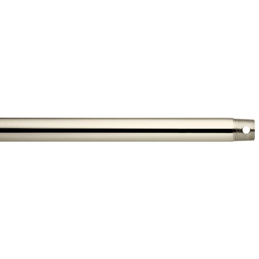 Product image for Kichler 360004PN Dual Threaded 48" Downrod Polished Nickel