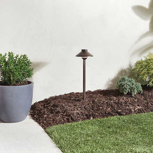 Kichler 15820AZT Textured Architectural Bronze Aluminum LED Path Light