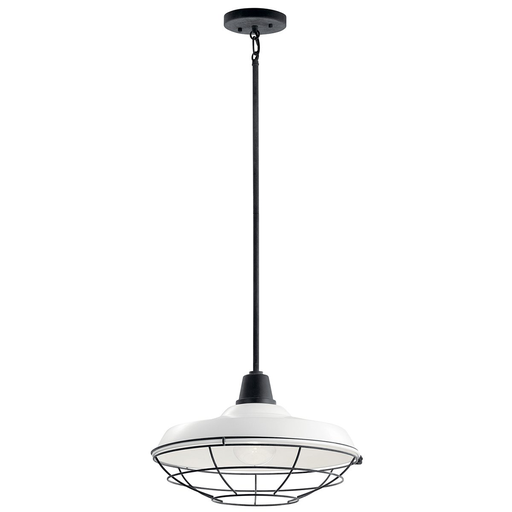 Product image for Kichler 49993WH Pier™ 1 Light 16" Convertible Pendant White