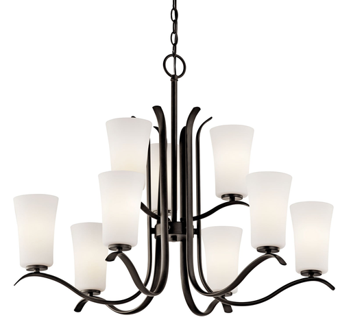 Product image for Kichler 43075OZ Armida™ 9 Light 2 Tier Chandelier Olde Bronze®