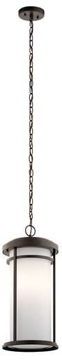 Product image for Kichler 49689OZ Toman™ 21.25" 1 Light Pendant Olde Bronze®