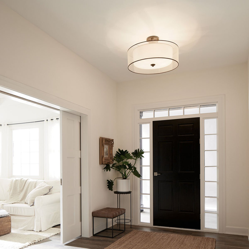 Product image for Kichler 42399MIZ Lacey™ 5 Light Semi Flush Mission Bronze