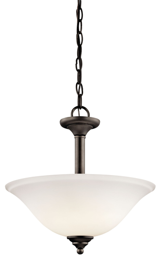Product image for Kichler 3694OZW Armida™ 2 Light Convertible Pendant Bronze