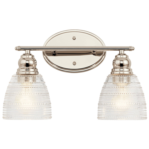 Product image for Kichler 45696PN Karmarie™ 2 Light Vanity Light Polished Nickel