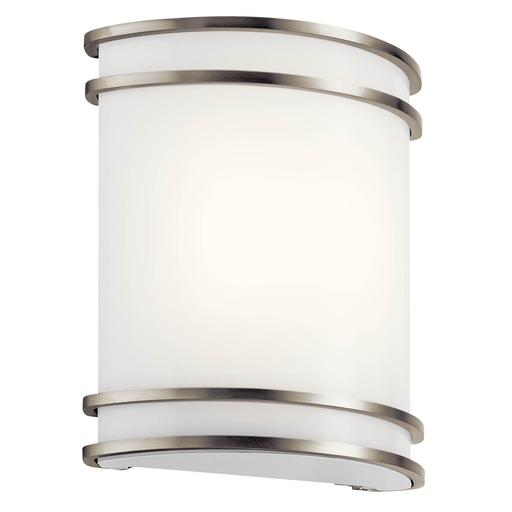 Product image for Kichler 11319NILED 1 Light LED Wall Sconce Brushed Nickel