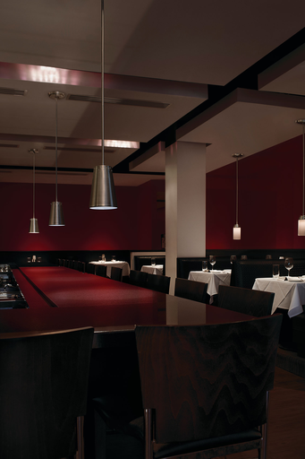 Product image for Kichler 11314NILED 6" 1 Light LED Mini Pendant Brushed Nickel