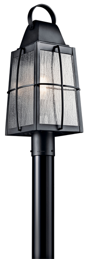 Product image for Kichler 49555BKT Tolerand™ 1 Light Post Light Textured Black