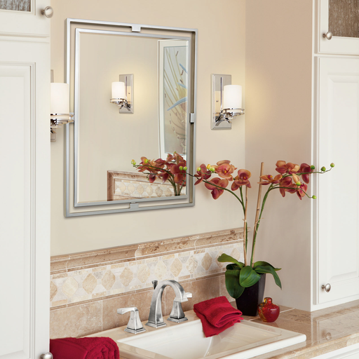 Product image for Kichler 5076CH Hendrik™ 12" 1 Light Wall Sconce with Satin Etched Cased Opal Chrome