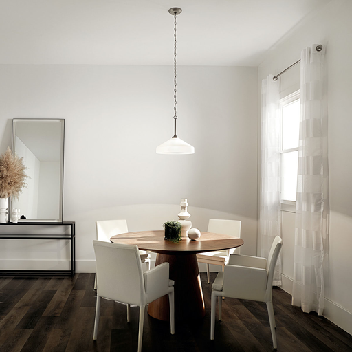 Product image for Kichler 3349NI Ansonia™ 1 Light Pendant Brushed Nickel