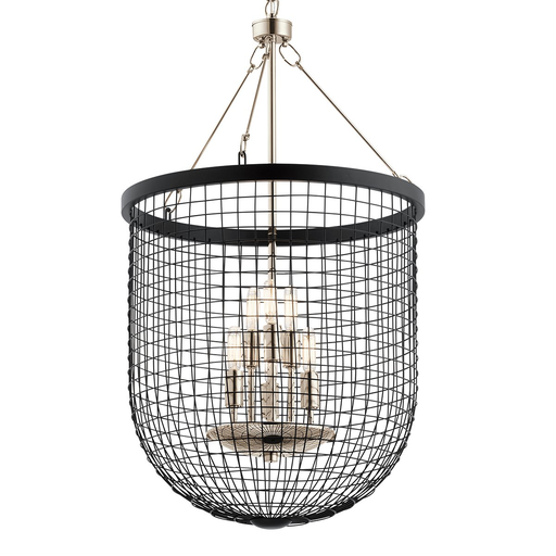 Product image for Kichler 42376BK Byatt™ 31.75" 6 Light Pendant Black