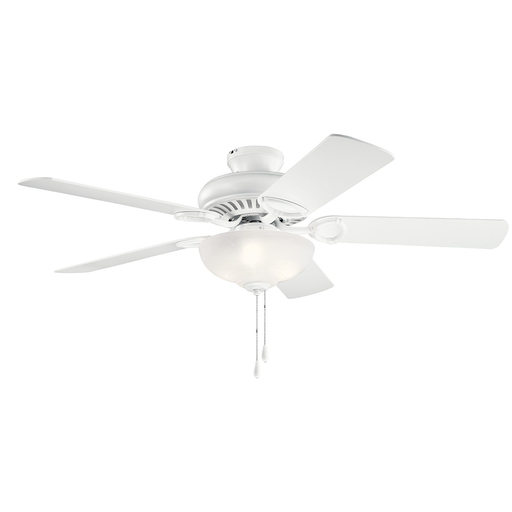Product image for Kichler 339501MWH Sutter Place Select LED 2700K 52" Fan Matte White