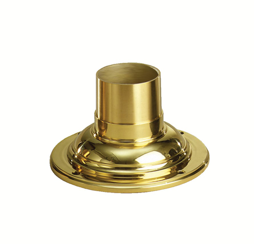 Product image for Kichler 9530PB 7" x 3.5" Pedestal Mount Polished Brass