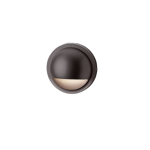 Product image for Kichler 15064AZT 12V Half Moon Deck Light Textured Architectural Bronze