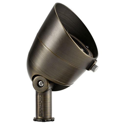 Product image for Kichler 16151CBR27 2700K 200 Lumen 35 Degree Flood Centennial Brass