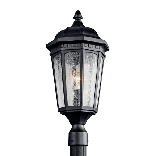 Product image for Kichler 9532BKT Courtyard™ 1 Light Post Light Textured Black