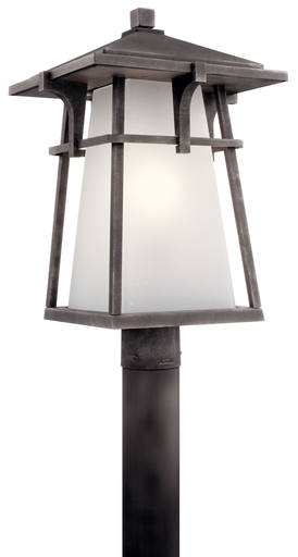 Product image for Kichler 49724WZC Beckett 1 Light Post Mount Weathered Zinc