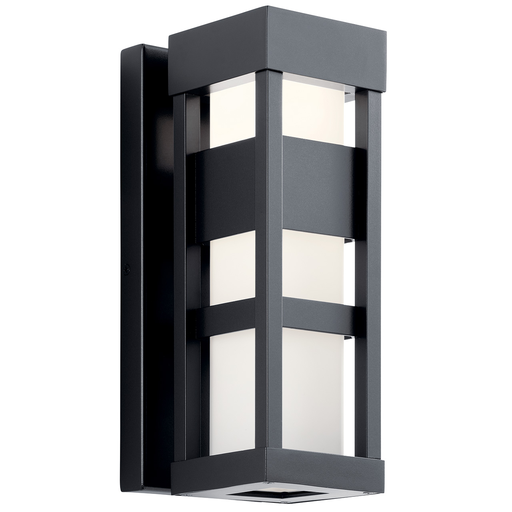 Product image for Kichler 59035BKLED Ryler™ LED 3000K 12" Wall Light Textured Black