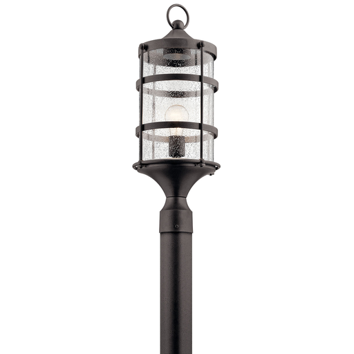 Product image for Kichler 49963AVI Mill Lane™ 1 Light Post Light Anvil Iron