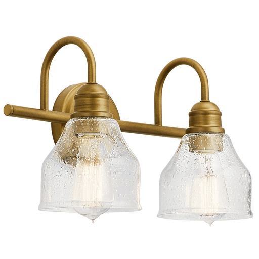 Product image for Kichler 45972NBR Avery 2 Light Vanity Light Natural Brass