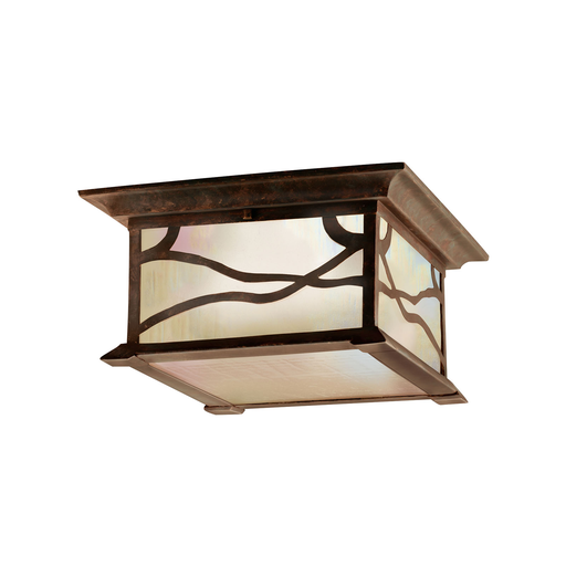 Product image for Kichler 9838DCO Morris™ 2 Light Flush Mount Distressed Copper