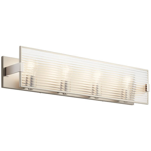 Product image for Kichler 55008SN Logan 31" Linear Vanity Light Nickel