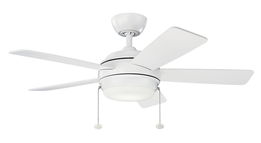 Product image for Kichler 330171MWH Starkk™ LED 42" Fan Matte White