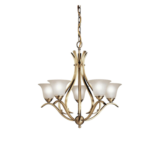Product image for Kichler 2020AB Dover™ 5 Light Chandelier Antique Brass