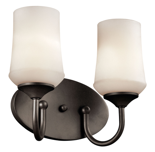 Product image for Kichler 45569OZ Aubrey™ 2 Light Vanity Light Olde Bronze®