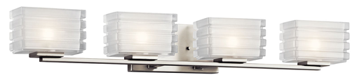 Product image for Kichler 45480NI Bazely™ 4 Light Halogen Wall Sconce Brushed Nickel