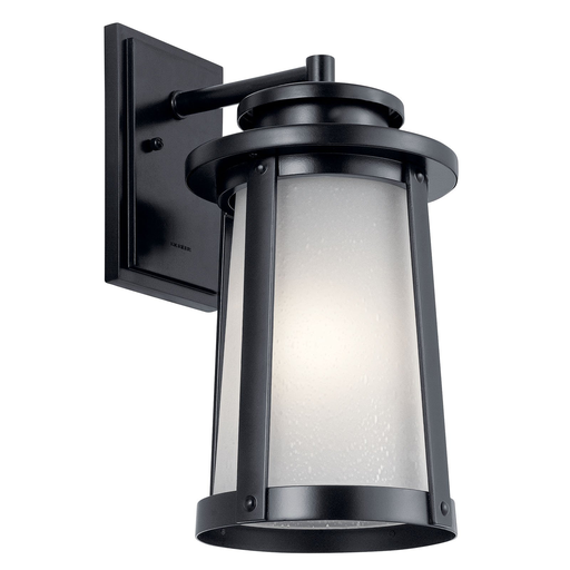 Product image for Kichler 49918BK Harbor Bay 15.75" 1 Light Wall Light Black