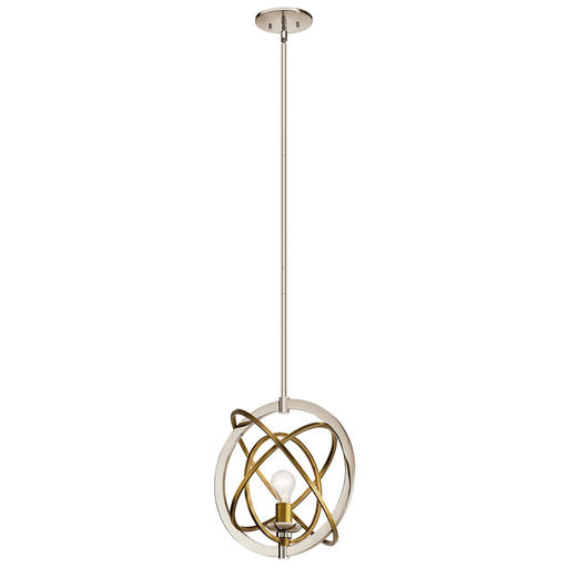 Product image for Kichler 44201PN Ibis Small Pendant Polished Nickel