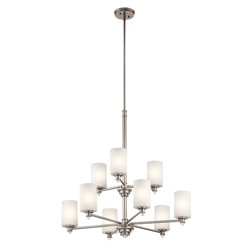 Product image for Kichler 43924NIL18 Joelson 9 Light Chandelier Brushed Nickel