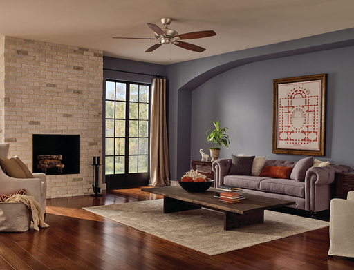 Product image for Kichler 300188NI Canfield™ XL 60" Fan Brushed Nickel