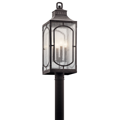 Kichler 49934WZC Bay Village™ 4 Light Post Light Weathered Zinc Product image for Kichler 49934WZC Bay Village™ 4 Light Post Light Weathered Zinc