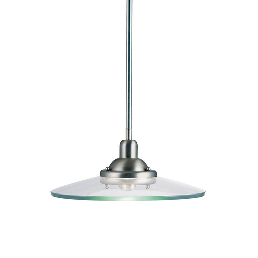 Product image for Kichler 2643NI Galaxie™ 14" 1 Light Mini Pendant Brushed Nickel