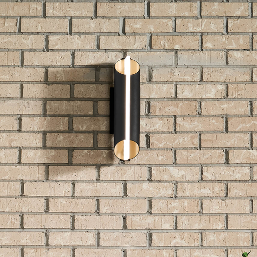 Product image for Kichler 59077BKTLED Astalis 16" 1 LED Wall Light Black & Gold
