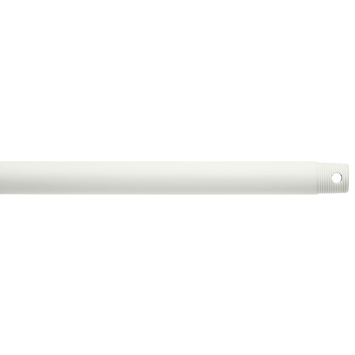 Product image for Kichler 360001MWH Dual Threaded 18" Downrod Matte White