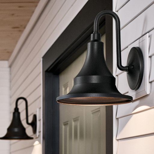 Product image for Kichler 59055BKT Hampshire 15.25" 1 Light Wall Light Textured Black