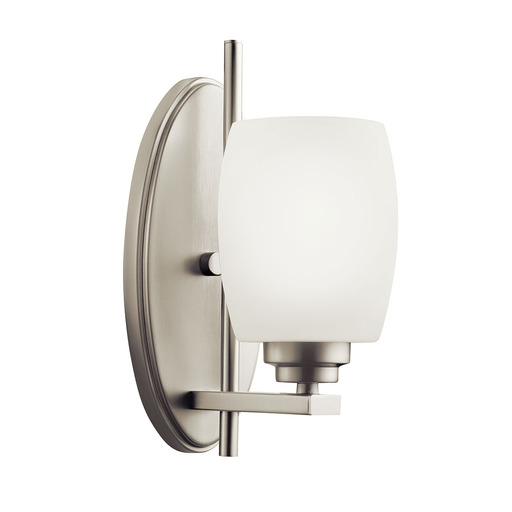 Product image for Kichler 5096NI Eileen™ 1 Light Wall Sconce Brushed Nickel