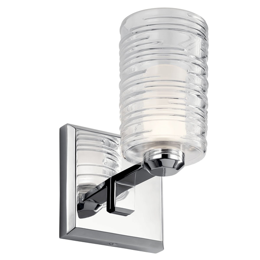 Product image for Kichler 55095CH Giarosa™ 10" 1 Light Wall Sconce Chrome