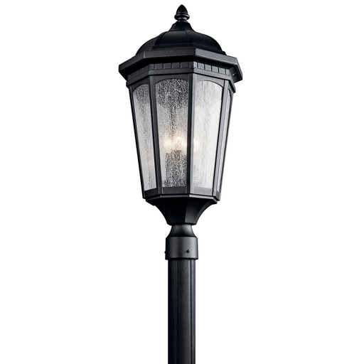 Product image for Kichler 9533BKT Courtyard™ 3 Light Post Light Textured Black